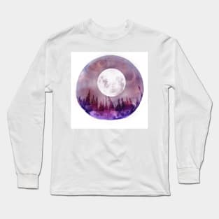 Moonlit village Long Sleeve T-Shirt